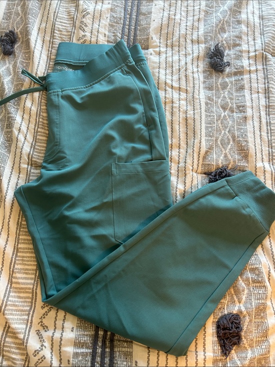 Mandala Pants - Green Women's Jogger Scrubs-Mandala
